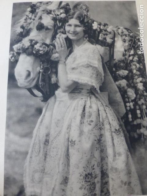 Alte Dokumente: VALENCIA MUJER VALENCIANA ANTIGUA LAMINA HUECOGRABADO A&Ntilde;OS 40