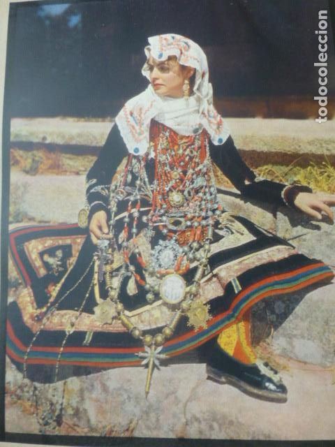 Documenti antichi: LA ALBERCA SALAMANCA MUJER ALBERCANA ANTIGUA LAMINA HUECOGRABADO A&Ntilde;OS 40