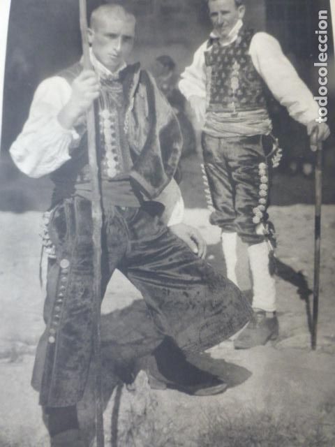 Documents Anciens: LA ALBERCA SALAMANCA MOZOS ANTIGUA LAMINA HUECOGRABADO A&Ntilde;OS 40