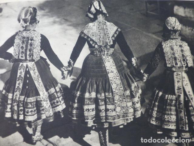 Alte Dokumente: LAGARTERA TOLEDO JOVENES DE FIESTA ANTIGUA LAMINA HUECOGRABADO A&Ntilde;OS 40