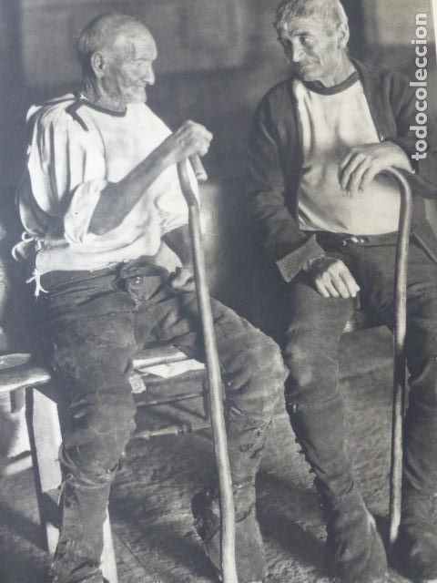 Documentos antiguos: LAGARTERA TOLEDO TIPOS ANTIGUA LAMINA HUECOGRABADO A&Ntilde;OS 40