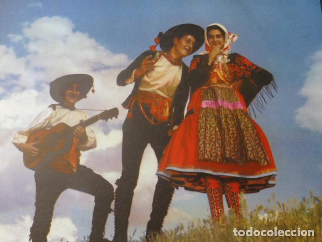 Alte Dokumente: LAGARTERA TOLEDO TIPOS ANTIGUA LAMINA HUECOGRABADO A&Ntilde;OS 40