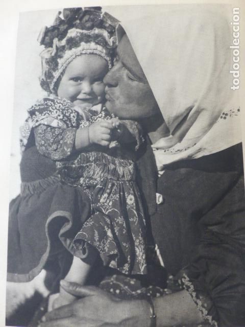 Documentos antiguos: LAGARTERA TOLEDO TIPOS ANTIGUA LAMINA HUECOGRABADO A&Ntilde;OS 40