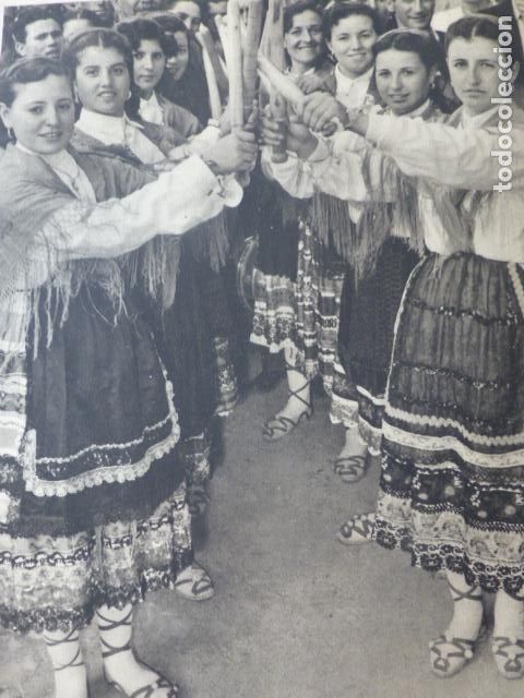 Alte Dokumente: CARBONERO SEGOVIA DANZANTES ANTIGUA LAMINA HUECOGRABADO A&Ntilde;OS 40