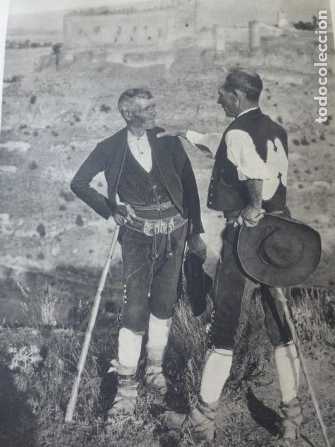 Documenti antichi: PEDRAZA SEGOVIA GUARDAS ANTIGUA LAMINA HUECOGRABADO A&Ntilde;OS 40