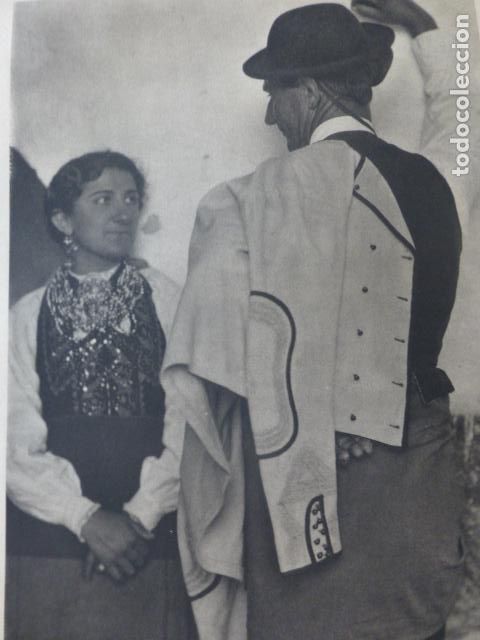 Documents Anciens: RONCAL NAVARRA PAREJA ANTIGUA LAMINA HUECOGRABADO A&Ntilde;OS 40