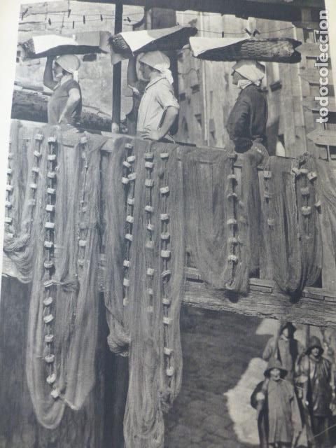 Alte Dokumente: ORIO GUIPUZCOA VENDEDORAS DE PESCADO ANTIGUA LAMINA HUECOGRABADO A&Ntilde;OS 40