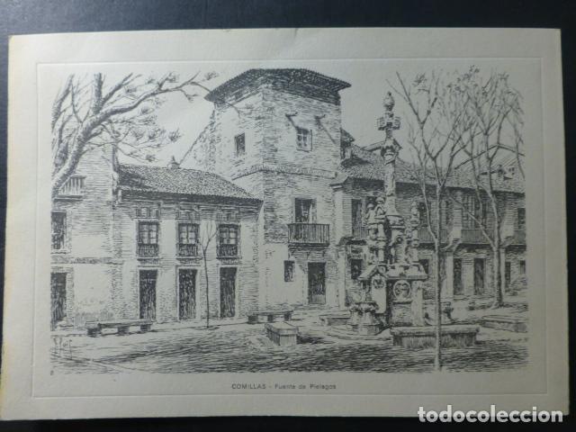 Alte Dokumente: COMILLAS CANTABRIA FUENTE DE PIELAGOS TARJETA FELICITACION