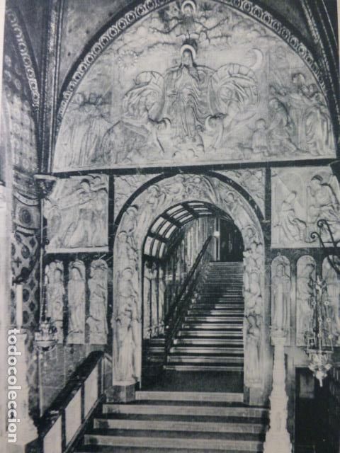 Documents Anciens: MONTSERRAT BARCELONA ANTIGUA LAMINA HUECOGRABADO A&Ntilde;OS 50