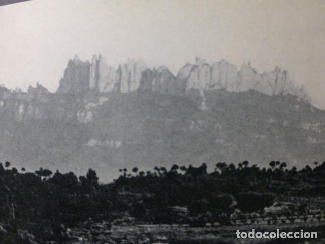 Documents Anciens: MONTSERRAT BARCELONA ANTIGUA LAMINA HUECOGRABADO A&Ntilde;OS 50