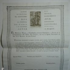 Documentos antiguos: TOLEDO SIGLO XVIII TÍTULO CONGREGACIÓN DE SAN JOAQUÍN IGLESIA DE SAN JUAN BAUTISTA