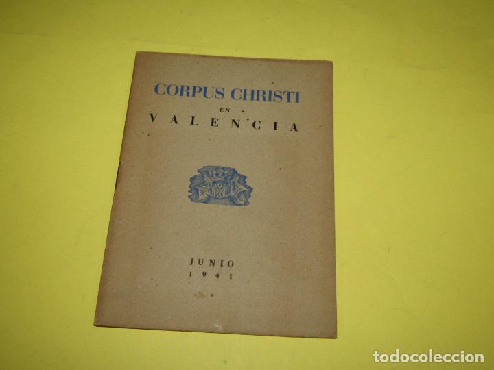 Documentos antiguos: Antiguo Programa CORPUS CHRISTI en Valencia en Junio del A&ntilde;o 1941