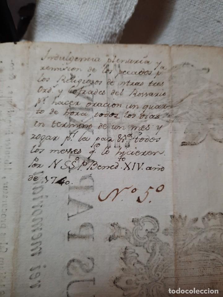 Documentos antiguos: Bula papal BENEDICTUS XIV, de 1.740 - Foto 2