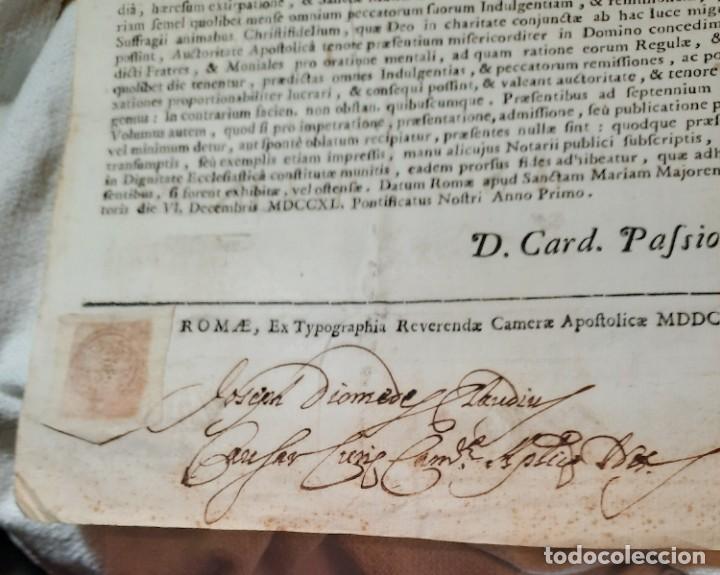 Documentos antiguos: Bula papal BENEDICTUS XIV, de 1.740 - Foto 3