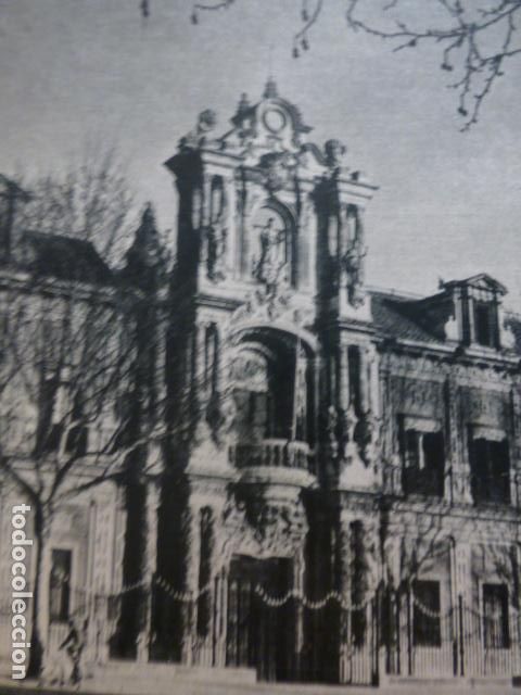Documentos antigos: SEVILLA PALACIO DE SAN TELMO HUECOGRABADO 1958