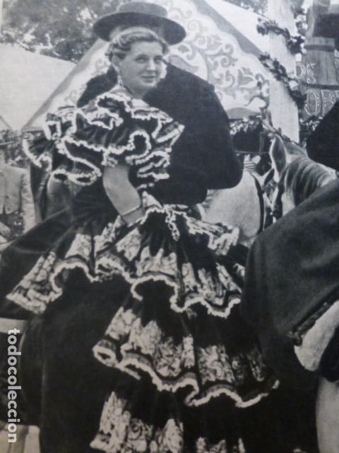 Old Documents: SEVILLA FERIA DE ABRIL HUECOGRABADO 1958