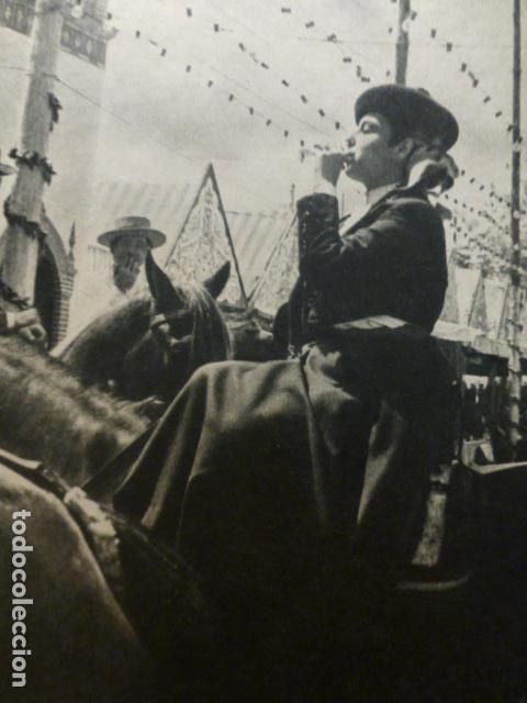 Documentos antiguos: SEVILLA FERIA DE ABRIL HUECOGRABADO 1958