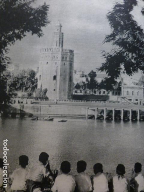 Documentos antiguos: SEVILLA TORRE DEL ORO HUECOGRABADO 1958 - Foto 1