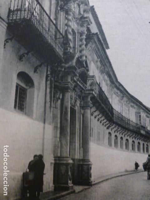 Documentos antigos: ECIJA SEVILLA PALACIO DE LOS MARQUESES DE PE&Ntilde;AFLOR HUECOGRABADO 1958
