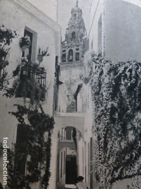 Documentos antiguos: CORDOBA CALLEJA DE LAS FLORES HUECOGRABADO 1958