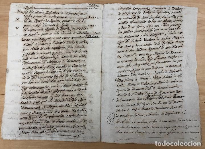 Documentos antiguos: TESTAMENTO VECINO DE EIBAR, GIPUZKOA. A&Ntilde;O 1802 - Foto 4