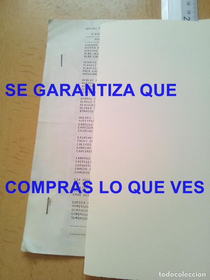 Documentos antiguos: RELACION ORFEBRES JOYEROS SEVILLA 1974 E3