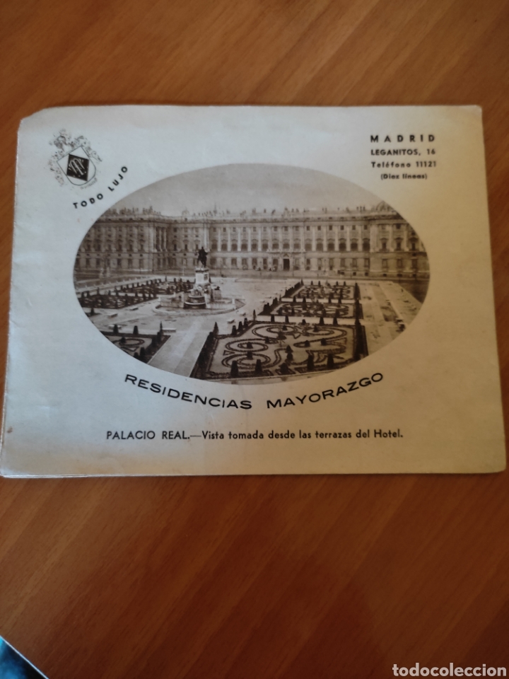 Documentos antiguos: Buen tr&iacute;ptico residencias mayorazgo palacio real Madrid citroen