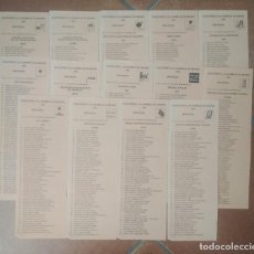 Documentos antiguos: LOTE 14 PAPELETAS ELECCIONES ASAMBLEA DE MADRID 1991, COLOR NARANJA. Lote 271552588