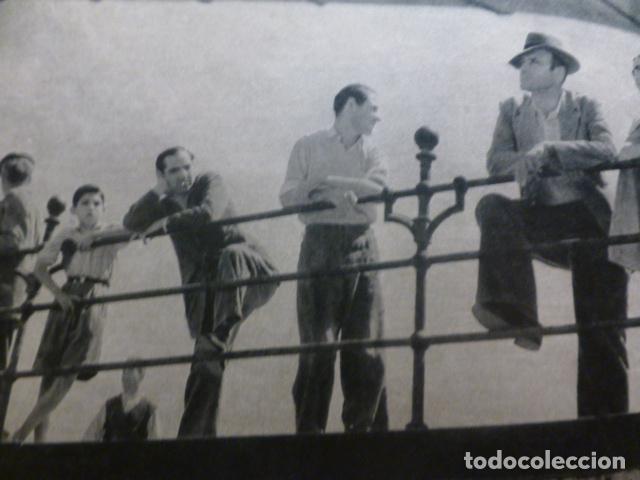 Documents Anciens: HUELVA ESCENA EN EL PUERTO LAMINA HUECOGRABADO A&Ntilde;OS 50