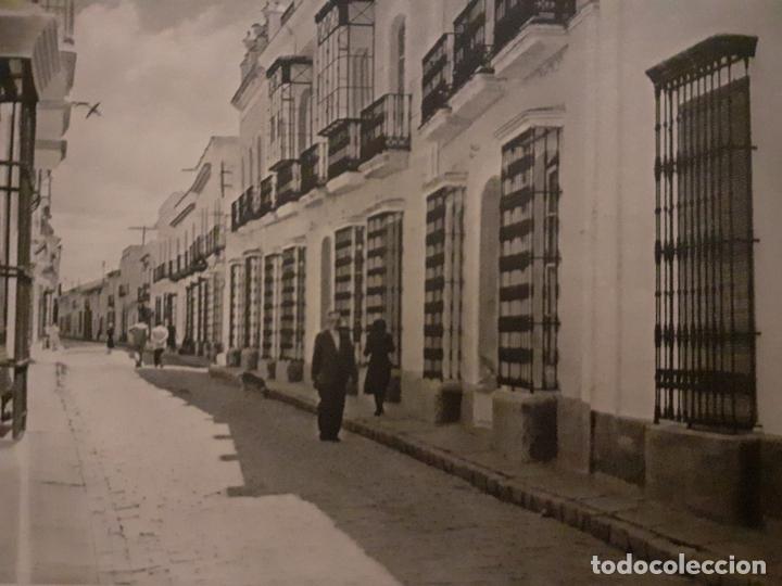 Alte Dokumente: MOGUER HUELVA UNA CALLE LAMINA HUECOGRABADO A&Ntilde;OS 50