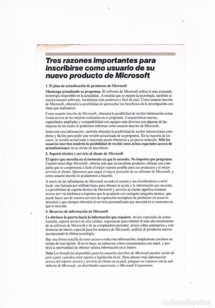 Documentos antiguos: Documento alta usuario producto microsoft - Foto 1