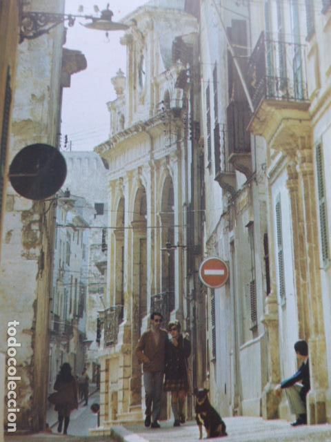 Old Documents: MAHON MENORCA PLAZA DE LA CONQUISTA ANTIGUO HUECOGRABADO
