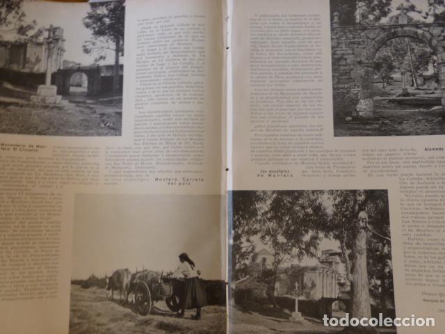 Documentos antiguos: PUENTEDEMUME LA CORU&Ntilde;A REPORTAJE SOBRE EL MONASTERIO DE MONFERO 1933 - Foto 2