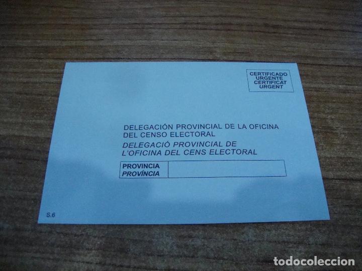 Documentos antiguos: SOBRE VACIO OFICINA ELECTORAL - Foto 1