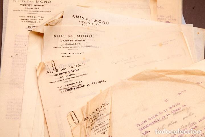 Documentos antiguos: ANIS DEL MONO - DOCUMENTOS Y CARTAS DE SUS DIRECTIVOS - VICENTE BOSCH Y FRANCISCO BOSCH - 1920-1940