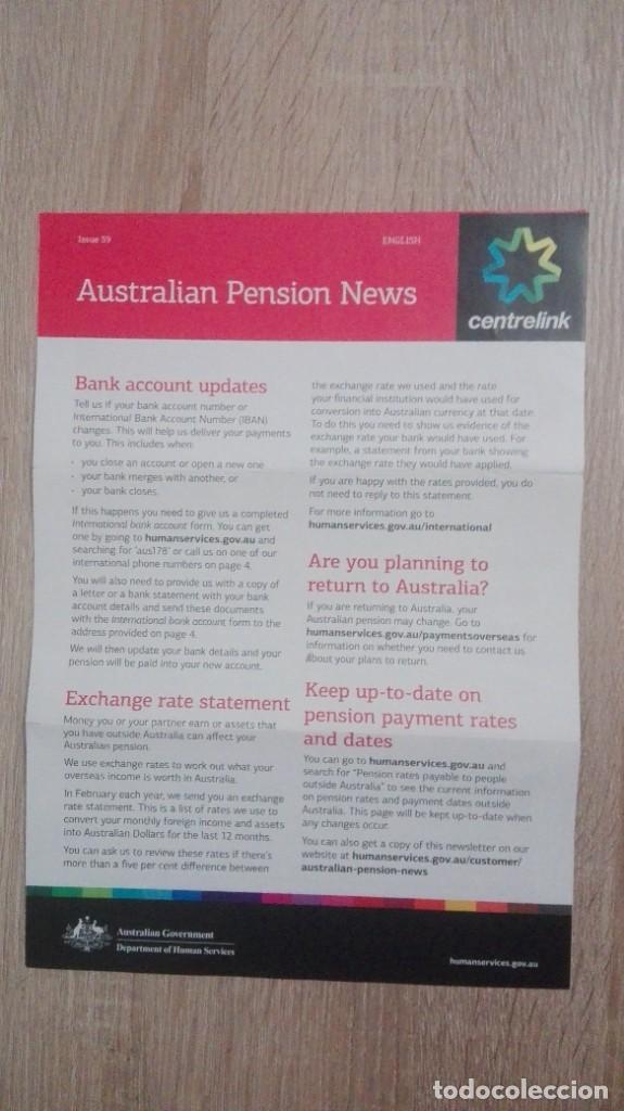 Documentos antiguos: AUSTRALIAN PENSION NEWS-ISSUE N&ordm; 39-ENGLISH-AUSTRALIAN GOVERNMENT-A&Ntilde;O 2017.