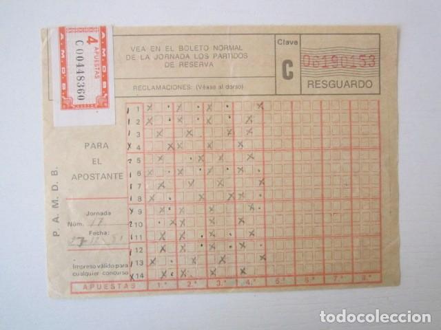 Documentos antiguos: QUINIELA 1981 - Foto 1