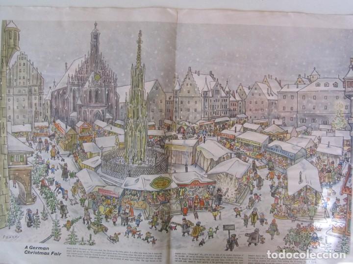 Documentos antiguos: HOJA DOBLE CENTRAL DE REVISTA DEDICADA A GERMAN CHRISTMAS FAIR