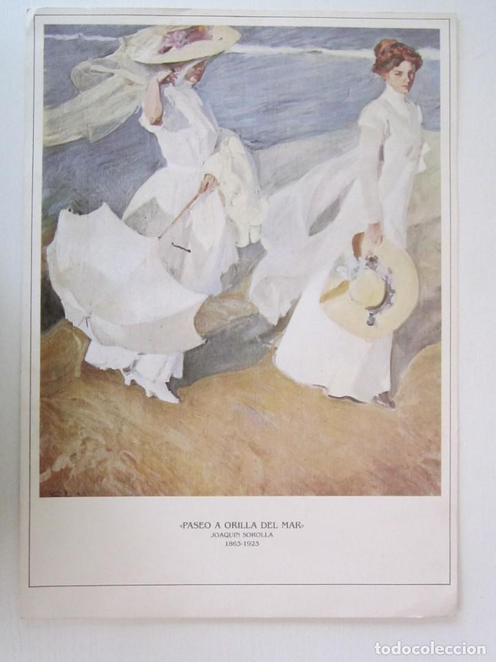 Documentos antiguos: (LOTE 3 ) BONITA PINTURA DE SOROLLA PASEO A ORILLA DEL MAR, PARA ENMARCAR