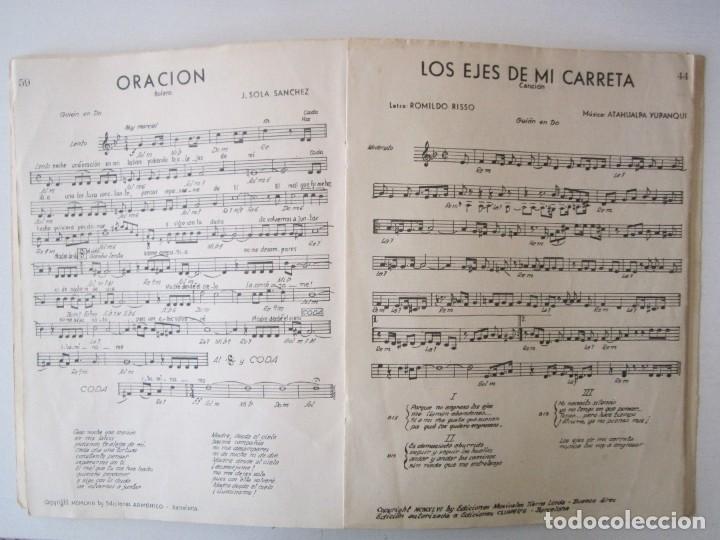 Documentos antiguos: LIBRO CON 100 PARTITURAS Y SUS CORRESPONDIENTES LETRAS 1965 - Foto 3