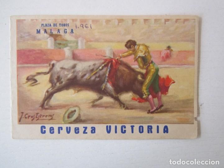 Documentos antiguos: PROGRAMA TAURINO DE MALAGA 1961 CERVEZAS VICTORIA - Foto 1