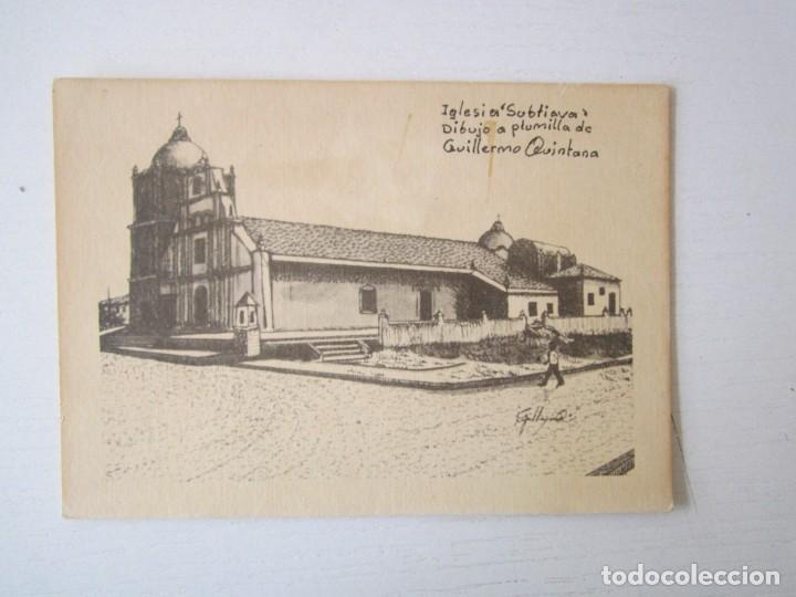 Documentos antiguos: (LOTE 3) IGLESIA SUBTIAVA DIBUJO A PLUMILLA DE GUILLERMO QUINTANA
