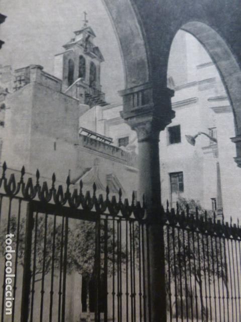 Alte Dokumente: JEREZ DE LA FRONTERA CADIZ ANTIGUA LAMINA HUECOGRABADO A&Ntilde;OS 50