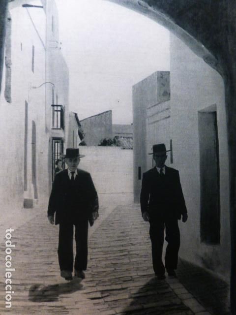 Old Documents: VEJER DE LA FRONTERA CADIZ ANTIGUA LAMINA HUECOGRABADO A&Ntilde;OS 50