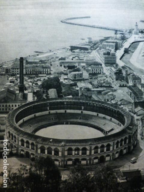 Documentos antigos: MALAGA ANTIGUA LAMINA HUECOGRABADO A&Ntilde;OS 50