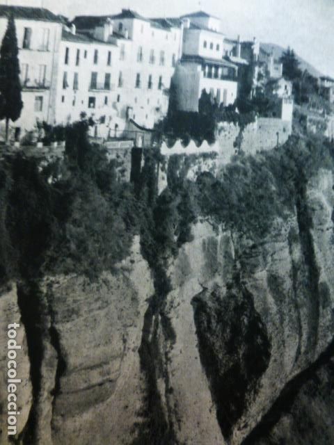 Alte Dokumente: RONDA MALAGA ANTIGUA LAMINA HUECOGRABADO A&Ntilde;OS 50