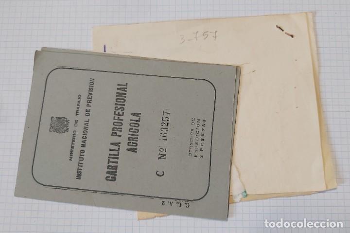 Alte Dokumente: Cartilla agr&iacute;cola y letra de R&aacute;fales 1964 1965