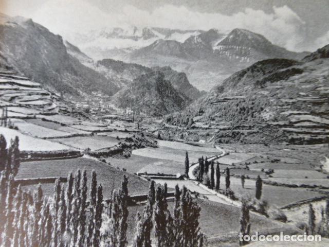 Old Documents: SALLENT DE GALLEGO HUESCA ANTIGUA LAMINA HUECOGRABADO