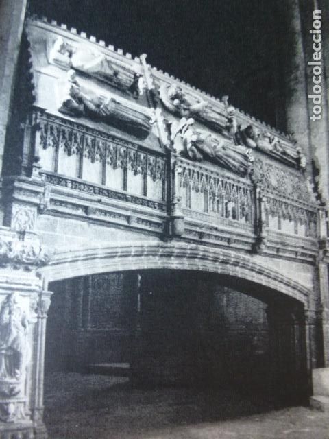 Documentos antiguos: POBLET TARRAGONA ANTIGUA LAMINA HUECOGRABADO