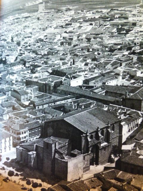 Documentos antigos: VILLARROBLEDO ALBACETE ANTIGUA LAMINA HUECOGRABADO